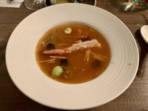 Pikantes Lemongrass - Süppchen mit Garnele - Restaurant Kim - Wien