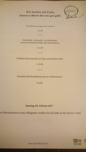 Tagesspezialitäten - Dorfwirt Schönleitn - Oberaichwald / Latschach