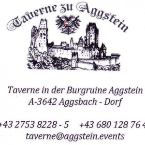 Taverne Ruine Aggstein - Visitenkarte