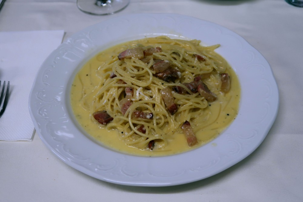 Il Mare - Spaghetti Carbonara, etwas zu viel Obers erwischt, sonst recht gut - Il Mare - Wien