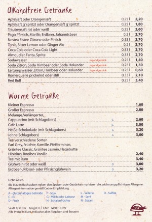 Fladerei - Speisekarte-Seite 5 - Fladerei - Wien