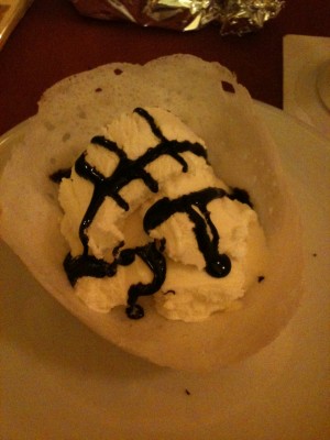 Dessert, Hopper mit Eis - Curry-Insel - Wien