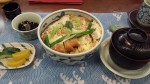 Katsu Don, "Schweineschnitzel" mit Ei und Zwiebeln auf Reis. Der Geschmack ... - Nihon Bashi - Wien