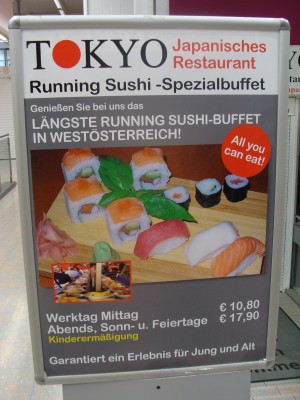"Längste Running Sushi-Buffet in Westösterreich!" - Tokyo - Bregenz