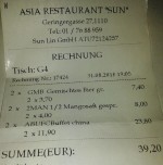 Asia-Restaurant Sun