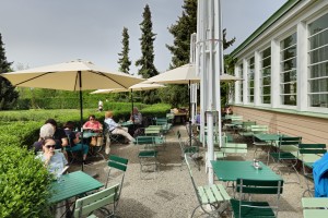 Café Pavillon - Gastgarten - die sonnige Westseite - Café Pavillon Schlosspark Schönbrunn - Wien