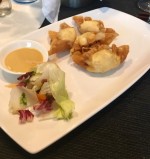 Gebackene Wan Tan mit Schweinefleisch- und Garnelenfülle - Küche 18 - Wien