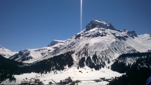 und als Zugabe der Blick von der Rud Alpe auf den Hausberg der Lecher, das ... - Rud Alpe - LECH am Arlberg