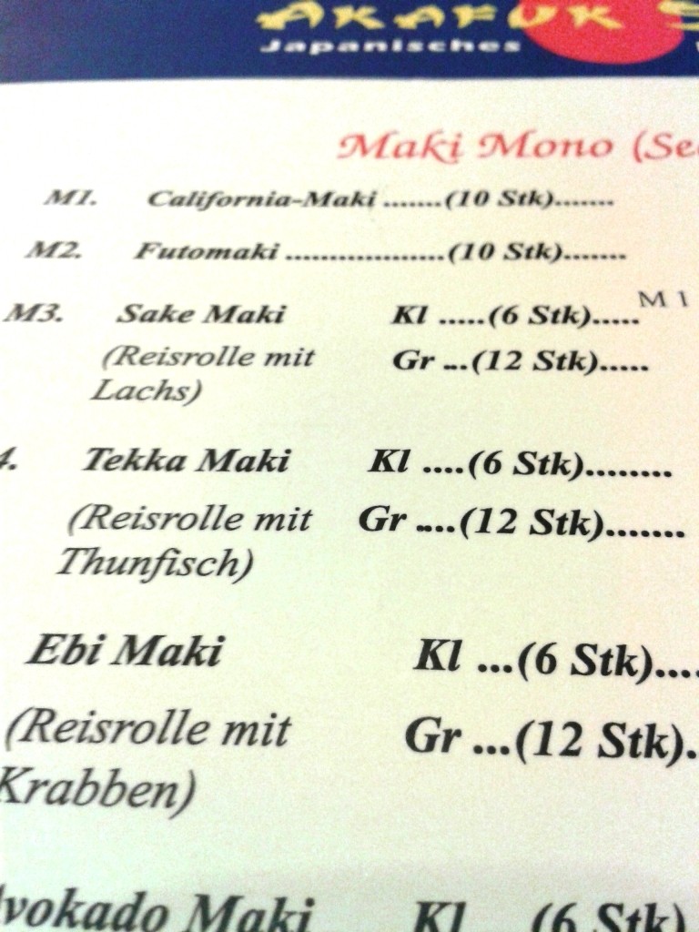Akafuk - Speisekarte - Akafuk Sushi - Wien