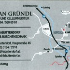 Visitenkarte Wegbeschreibung - Weingut Buschenschank Gründl - Labuttendorf