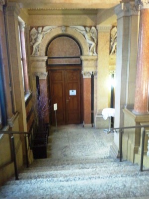 Eingang im Börsegebäude