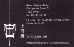 Shanghai Tan Visitenkarte
