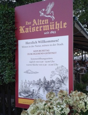 Zur Alten Kaisermühle - Lokaleingang