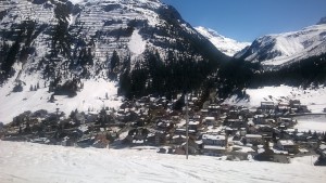 für Ribeye :-)) der schöne Blick auf Lech bei Sonnenschein. PS: heute ... - Rud Alpe - LECH am Arlberg