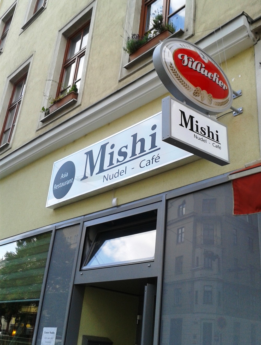 Mishi - Lokalaußenwerbung - Mishi Asia Restaurant - Wien