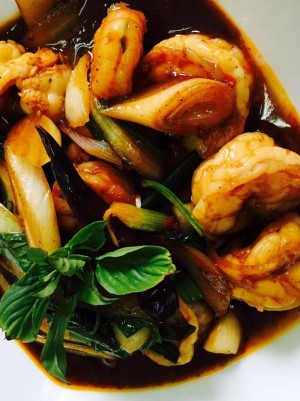 Garnelen mit Chilipaste - Nui's Thai Restaurant - Gablitz