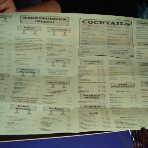 Die Karte in Zeitungsform. - Viva Cantina Mexicana Bar - Bregenz