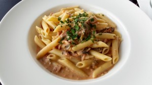 Penne Hirtenart mit Champignons - Bergisel Sky - Innsbruck