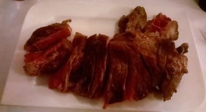 BISTECCA FIORENTINA in diesem Fall ein T Bone Steak, medium mit 950gr. Super ... - Osteria Dal Toscano - Wien