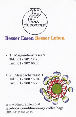 BlueOrange - Visitenkarte - blueorange - Wien