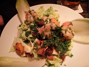 Cesar Salad mit Garnelen