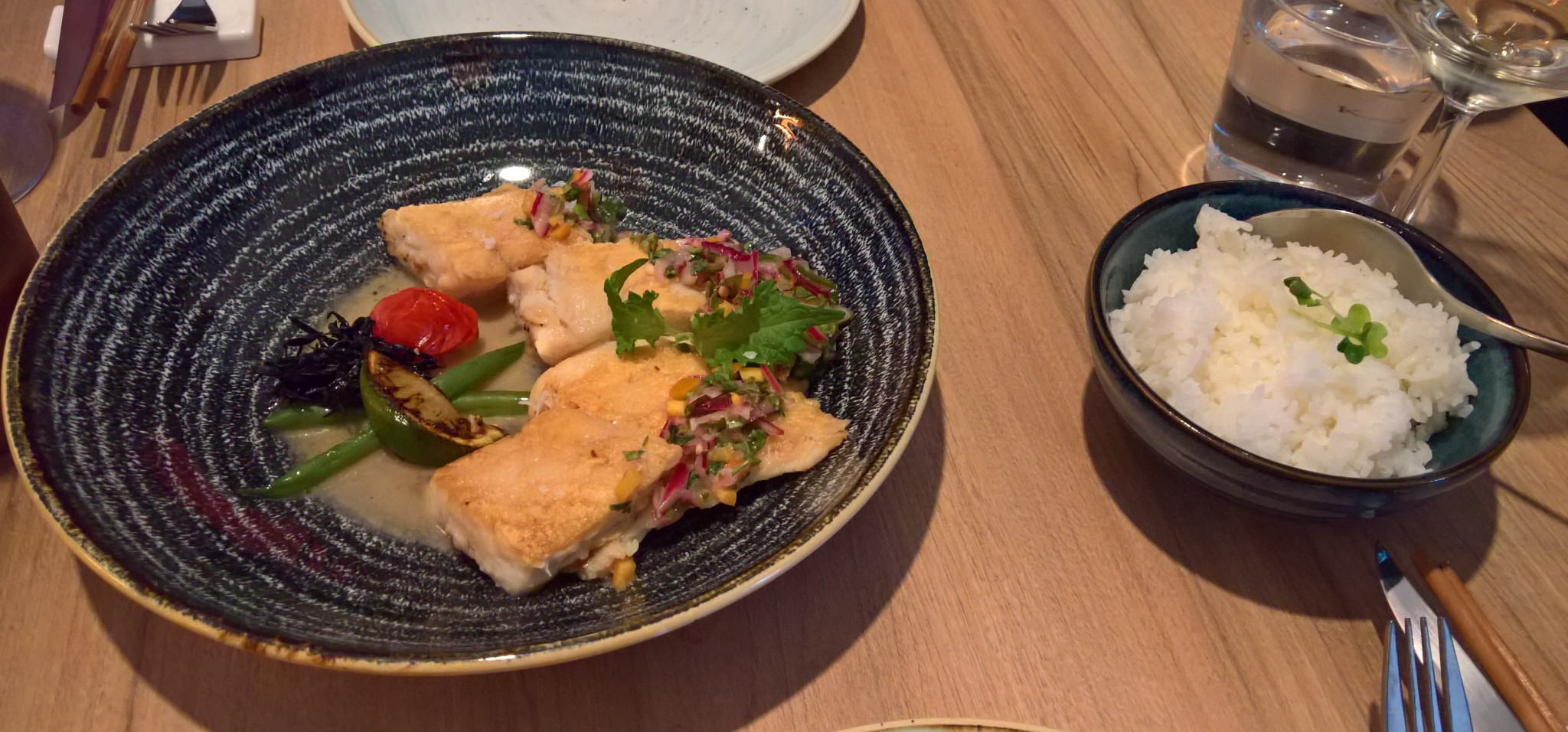 gegrillter Zander - Dining Ruhm - Wien