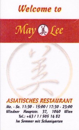 May Lee - Visitenkarte