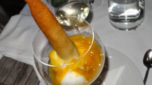 Zitronensorbet mit Mango und Vodaka - ella's - Wien