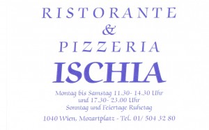 Ristorante Pizzeria Ischia - Visitenkarte