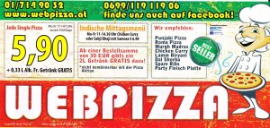 Pizzeria Webpizza Flyer Seite 1