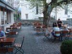 Gemütlicher Gastgarten. - Gasthaus Krone - Hörbranz