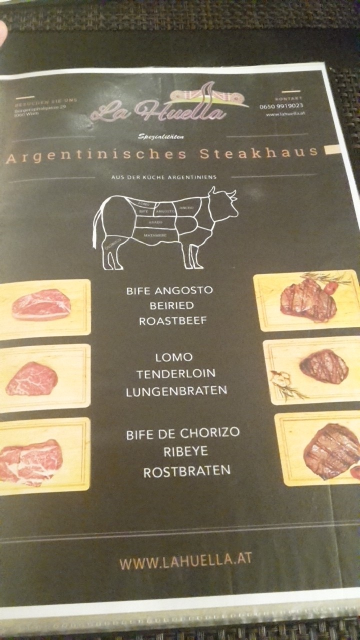 Die Fleischerklärung - La Huella - Argentinisches Steakhaus - Wien