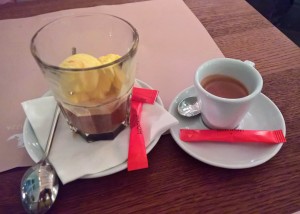 Cafe Affogato und ein sensationeller Espresso - La Mia - Wien