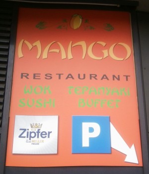 Mango Hinweis zur Parkgarage (2 Std gratis)