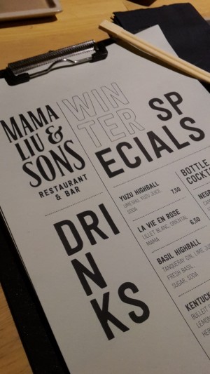 Drinks "Winter Specials" - Mama Liu and Sons - Wien