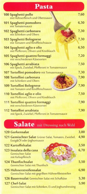 Sorrento Flyer Seite 4 - Pizzeria Sorrento - Wien