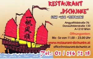 Dschunke - Visitenkarte - Restaurant Dschunke - Wien