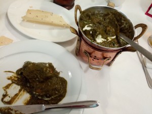 Lamm in Spinat/Curry - Bella Santi - Wien