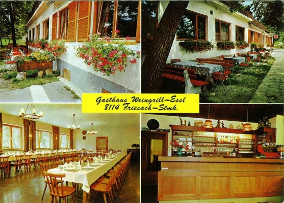 Ansichtskarte (schon etwas älter) - Gasthof Weingrill - Friesach