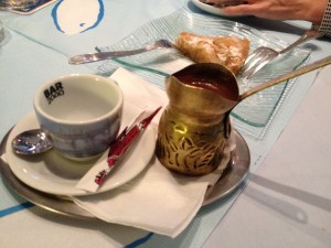 Türkischer Kaffee, Baklava - Fischrestaurant Abbazia - Klagenfurt