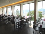 Gastraum - Tische an der Glasfront mit Blick über Graz - Schlossbergrestaurant - Graz