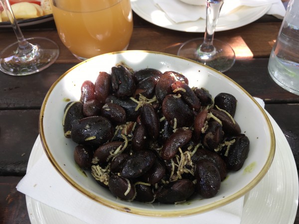 Käferbohnensalat mit Kren - Weingut Buschenschank Schneiderannerl - Gleinstätten