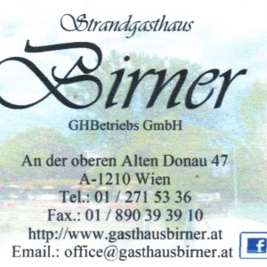 Strandgasthaus Birner - Visitenkarte
