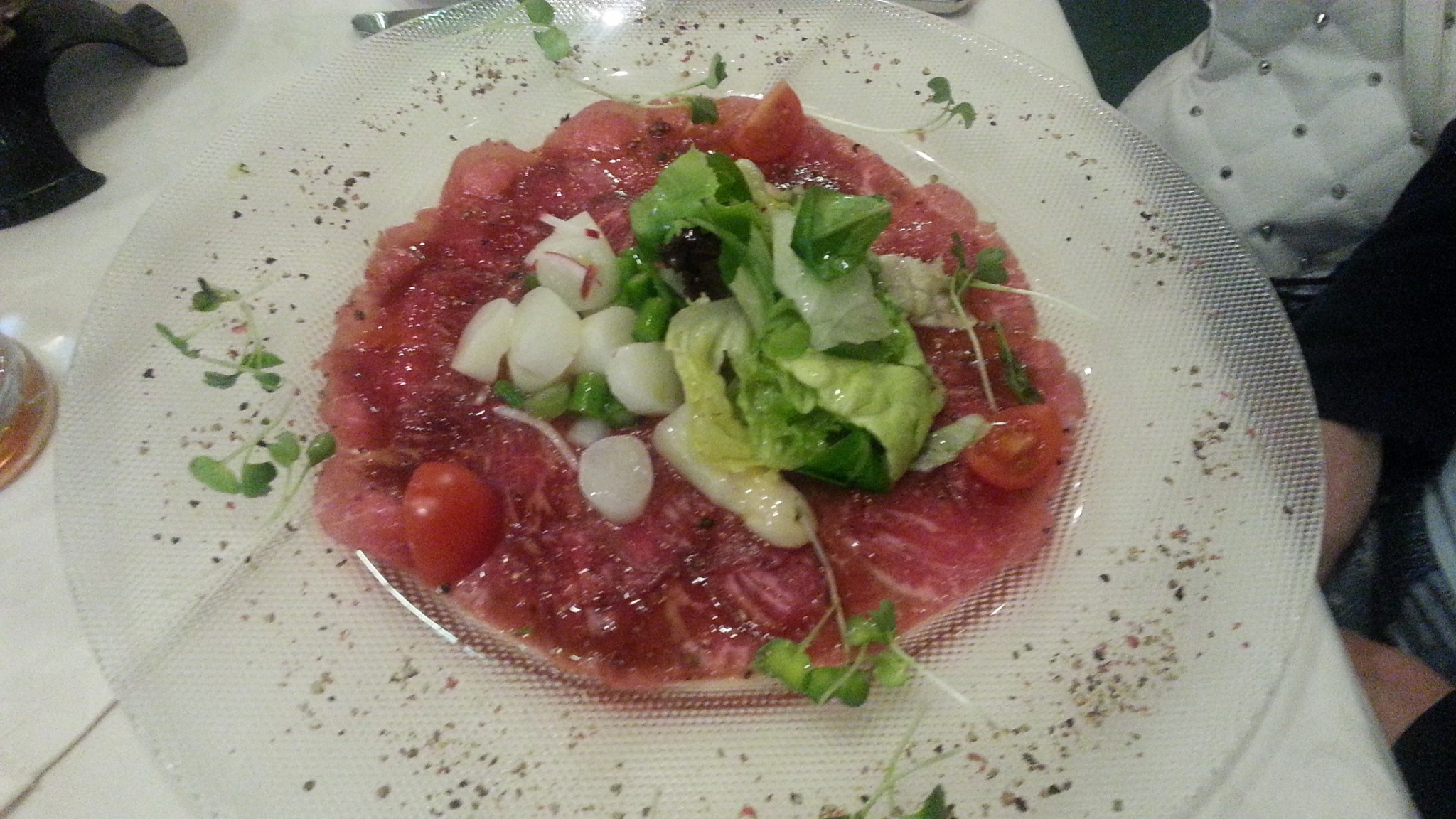 Carpaccio mit Spargelsalat - Gasthof Böck - Roter Hahn - Sankt Pölten