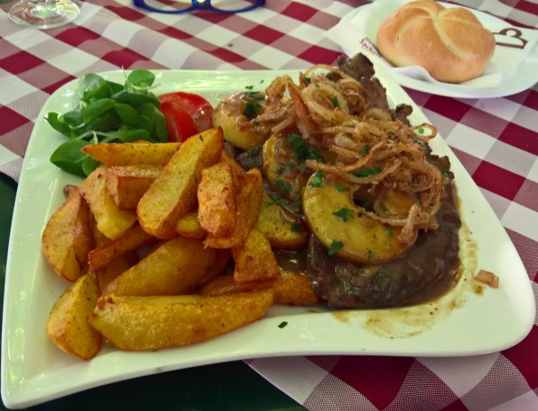 Tiroler Leber, ganz großartig! - Gasthaus zur Grünen Laterne - Wien