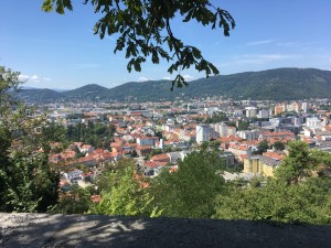 Ausblick - Biergarten Schlossberg - Graz