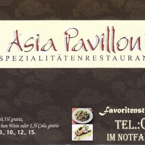 Asia Pavillon Flyer Seite 1 - Asia Pavillon - Wien