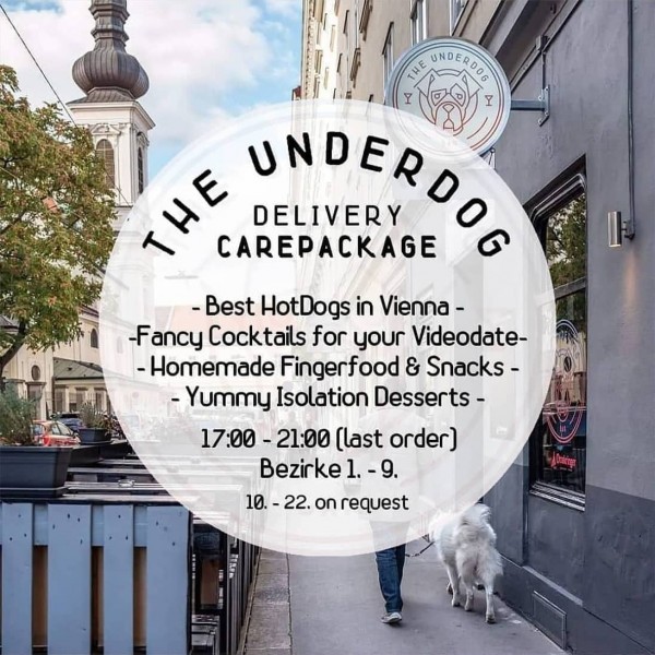 Liefergebiet Bezirk 1. - 9. (Rest auf Anfrage)
Weitere Standorte auf Anfrage ... - The Underdog Bar - Wien
