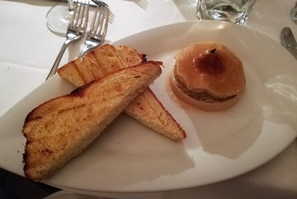 Gänseleber - Birnen - Safran Törtchen dazu Brioche. Der Hammer! - Gasthaus Woracziczky - Wien