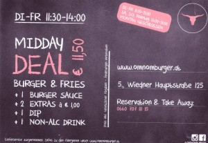 Omnom Burger - Aktionskarte - Omnom Burger - Wien